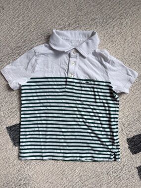 Vineyard Vines White Tee with Light Blue Logo